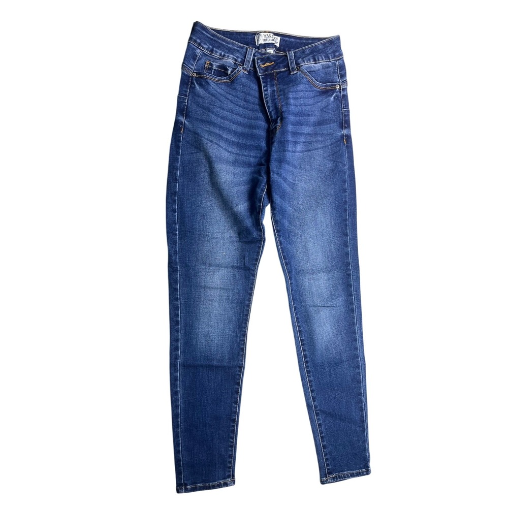 Wax Jean Butt I Love You 5/27 Skinny Jeans Mid Rise Stretch Medium Wash